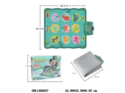 恐龙跳舞毯带灯光音乐 3*AA不包电_OBL1466027