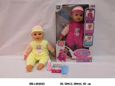 18寸搪胶公仔套装带声音灯光 3*AA无包电 衣服1款3色混装_OBL1484043