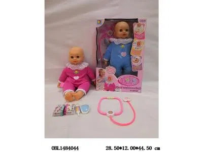 18寸搪胶公仔套装带声音灯光 3*AA无包电 衣服1款3色混装_OBL1484044