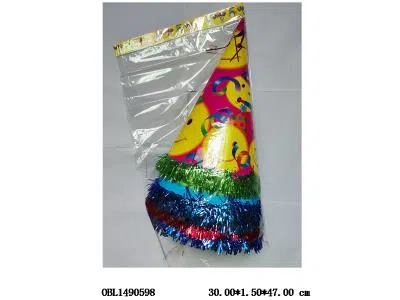 12只庄37cm生日快乐图案雷丝花边帽
_OBL1490598