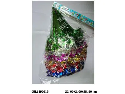 12只庄20cm金纸烫金粉雷丝大花边生日帽
_OBL1490615