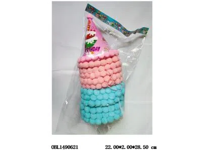 12只庄20cm大圆点镶圆球边生日帽
_OBL1490621