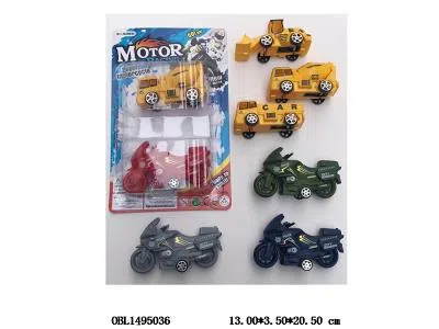 2只庄回力摩托车/工程车   3款混装_OBL1495036