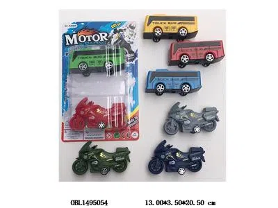 2只庄回力摩托车/巴士车   3款混装_OBL1495054
