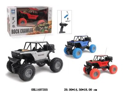 四通合金遥控攀爬车带灯光 配USB线 车身3.7V锂电池包电 遥控器2*AA无包  2.4G频率_OBL1497355