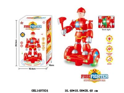 电动万向平衡消防员车带灯光音乐   3*AA无包电_OBL1497924