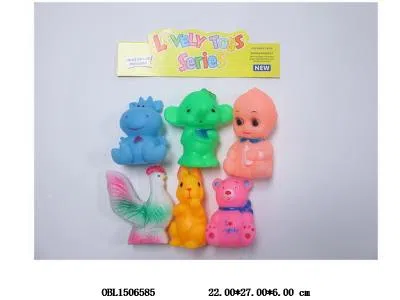 6只庄搪塑动物/公仔带BB哨_OBL1506585
