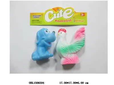 2只庄搪塑动物带BB哨_OBL1506594