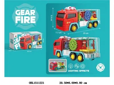 消防齿轮车带灯光音乐 3*AA无包电_OBL1511221