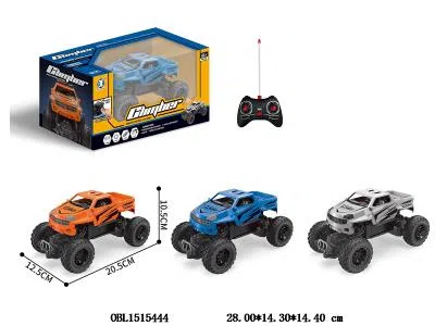 四通遥控车配USB 线  车身3.7v锂电池包电   遥控器 2*AA无包电  27频率   3色混装_OBL1515444