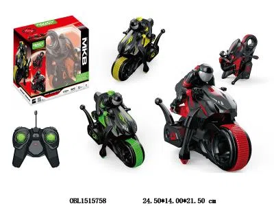 遥控摩托车 车身4*AAA不包电 遥控2*AA不包电 27频率 2色混装_OBL1515758