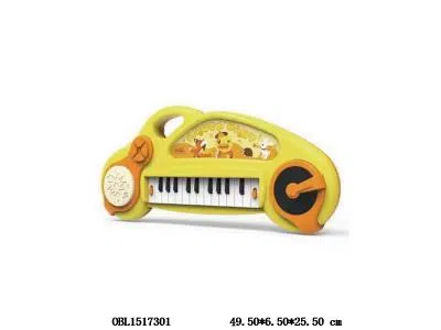 留声机电子琴带灯光音乐 3*AA不包电 小黄鸭 正版授权_OBL1517301