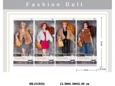 11.5寸实身活动关节芭芘 主体衣服1款1色  4款混装_OBL1518224