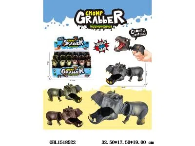 按压伸缩强夺河马  4色混装  12支装1展示盒_OBL1518522