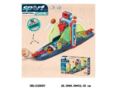 益智桌游 双人对战篮球台套装  3*AA不包电_OBL1520007