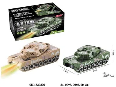 电动万向迷彩坦克带灯光声音 无包电_OBL1532296