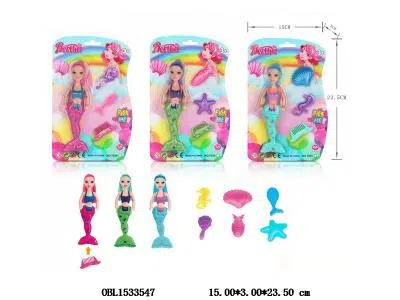 7寸实身美人鱼芭芘套装 3款混装_OBL1533547