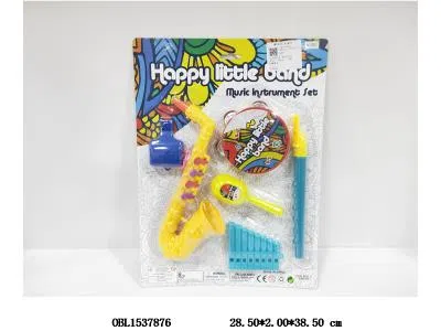 乐器组合 方哨 沙锤 萨克斯 鼓拍 笛子 八音口哨_OBL1537876