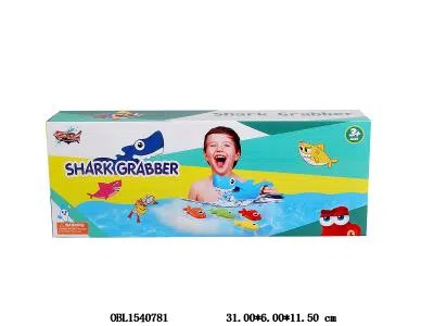 按压鲨鱼抓夹配45条小鱼_OBL1540781