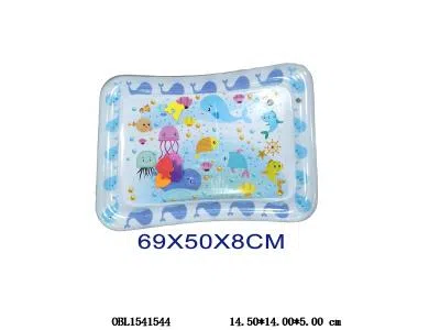 儿童益智充气浅蓝海豚款拍水垫_OBL1541544