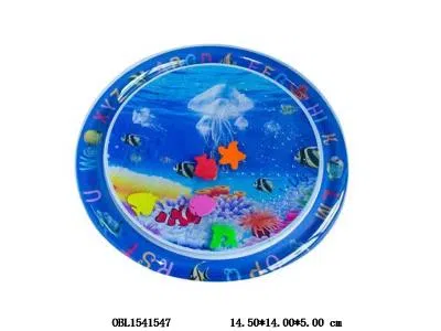水母款 婴幼儿充气拍水垫海洋生物拍拍垫圆形_OBL1541547