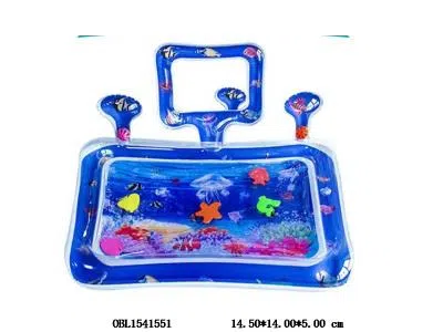 水母款 婴幼儿充气拍水垫海洋生物拍拍垫配镜子_OBL1541551