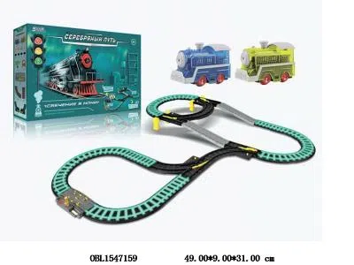 电动夜光轨道车套装带灯光声音 2*AA无包电_OBL1547159