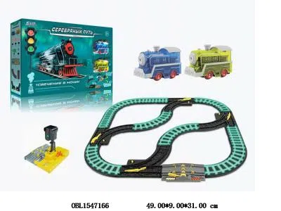 电动夜光轨道车套装带灯光声音 2*AA无包电_OBL1547166