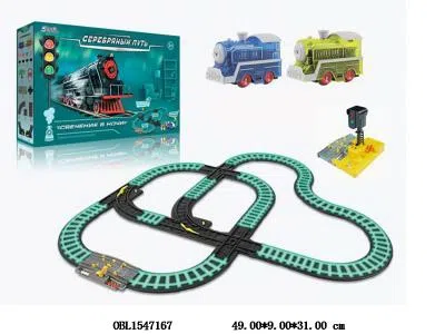 电动夜光轨道车套装带灯光声音 2*AA无包电_OBL1547167