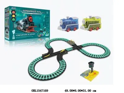 电动夜光轨道车套装带灯光声音 2*AA无包电_OBL1547169