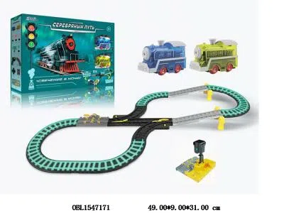 电动夜光轨道车套装带灯光声音 2*AA无包电_OBL1547171