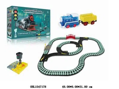 电动夜光轨道车套装带灯光声音 2*AA无包电_OBL1547178