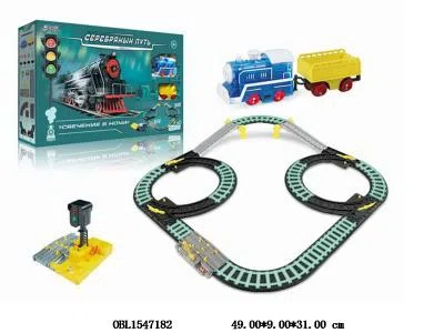 电动夜光轨道车套装带灯光声音 2*AA无包电_OBL1547182