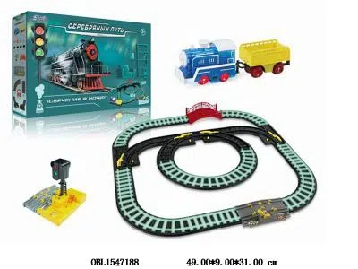 电动夜光轨道车套装带灯光声音 2*AA无包电_OBL1547188