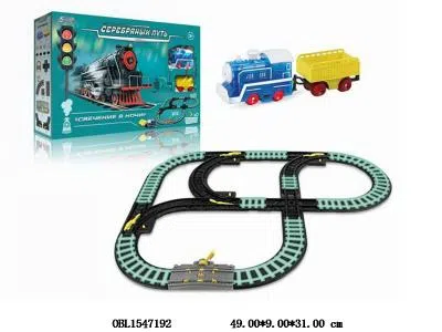 电动夜光轨道车套装带灯光声音 2*AA无包电_OBL1547192