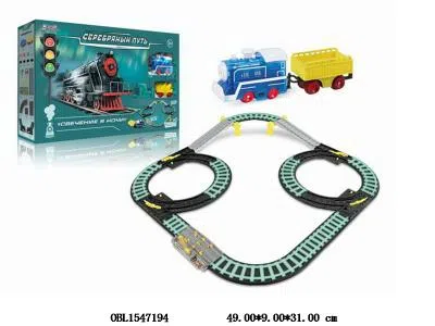 电动夜光轨道车套装带灯光声音 2*AA无包电_OBL1547194