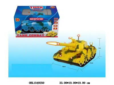 电动万向坦克带灯光声音 3*AA不包电 2色混装_OBL1549250