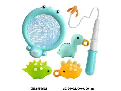 恐龙钓鱼/捞鱼套装 4件套_OBL1556622