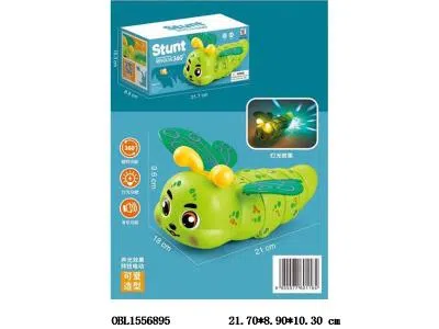 电动万向特技旋转毛毛虫带灯光音乐  3*AA无包电_OBL1556895
