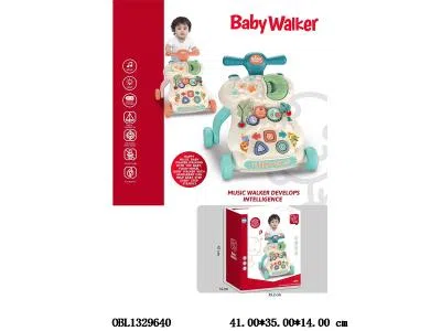 婴儿学步车带灯光音乐 2*AA无包电 2色_OBL1329640