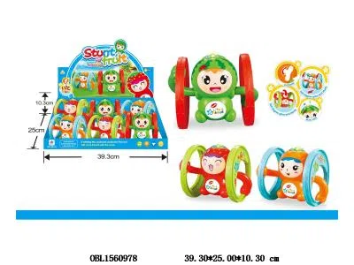 上链水果人带灯光音乐 3*AG13包电 6只装1展示盒 3色混装_OBL1560978