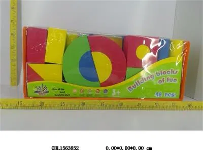 益智EVA积木 5CM彩色大号 48PCS_OBL1563852