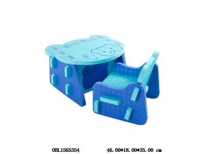 EVA儿童桌椅套装 6色混装_OBL1565354