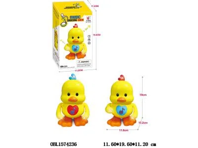 电动跳舞行走鸭带灯光音乐  3*AA无包电_OBL1574236