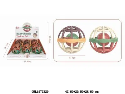 摇铃牙胶圆球 9只装1展示盒_OBL1577229