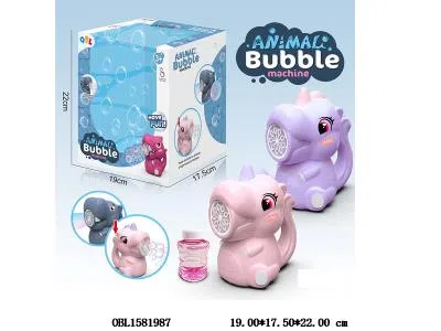 独角兽电动泡泡枪套装 4*AA不包电 2色混装_OBL1581987