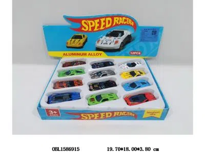 合金滑行车 12只装一展示盒 12款混装_OBL1586915