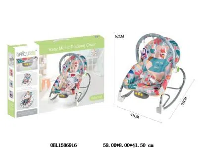 婴儿摇椅带灯光音乐  震动 适装3xAA不包电_OBL1586916