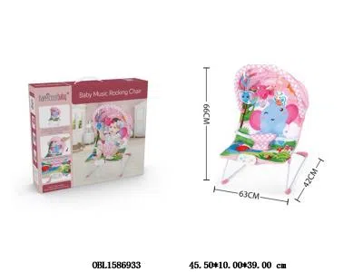 婴儿摇椅带灯光音乐震动配蓬  适装3xAA不包电_OBL1586933