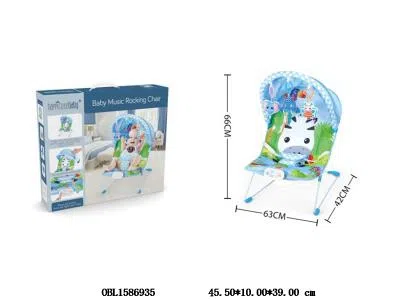 婴儿摇椅带灯光音乐震动配蓬  适装3xAA不包电_OBL1586935